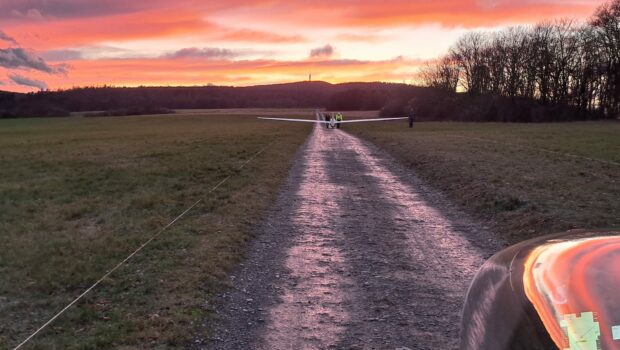 Hochwasser in Deutschland und wir fliegen im Winterlehrgang...