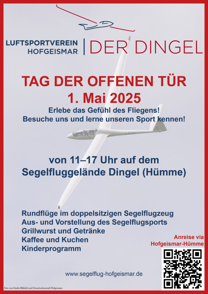 Nicht vergessen! 01.05.: Tag der Offenen Tür!