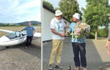 Erster Alleinflug in turbulenter Luft